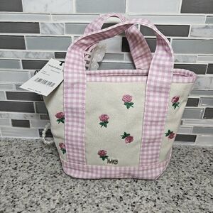 Madden Girl pink mini tote with charm set